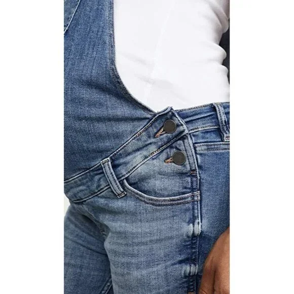 DL1961 Mara Straight Ankle Maternity Overalls Barrow ( S ) - Picture 3 of 3